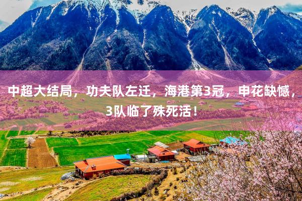 中超大结局，功夫队左迁，海港第3冠，申花缺憾，3队临了殊死活！