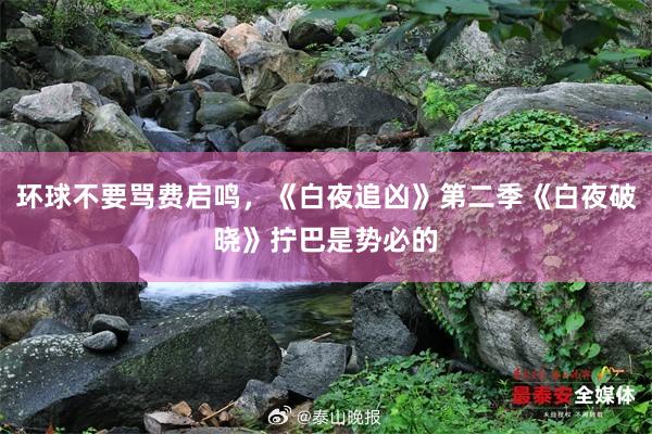 环球不要骂费启鸣，《白夜追凶》第二季《白夜破晓》拧巴是势必的